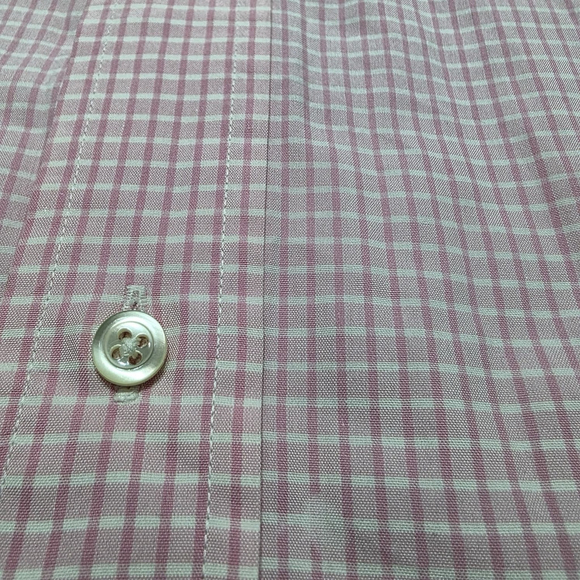 Brooks Brothers Makers Pink Check Button Down Shirt 15-33 All Cotton USA - Picture 5 of 9